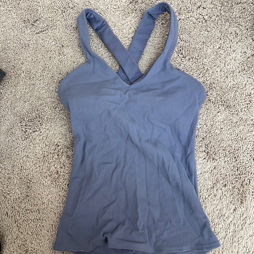 ALO Yoga Blue Tank Top